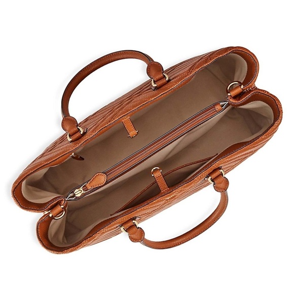 Ralph Lauren| Large Plaid Quilted Satchel - Picture 4 of 11